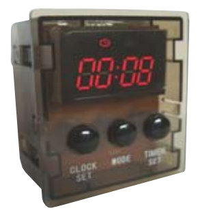 Digital countdown timer with clock