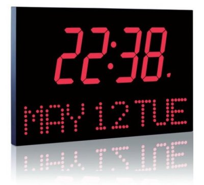 4 big calendar alarm LED wall clock FS4013MOV Series